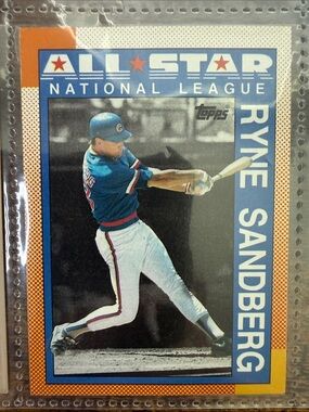 Topps All Star Ryne Sandberg Chicago Cubs baseball card 1989